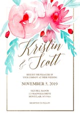 In bloom - Wedding Invitation